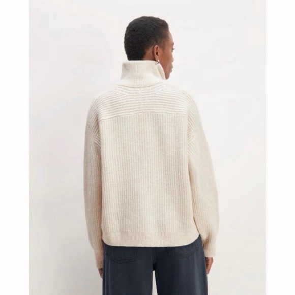 Everlane Felted Merino Half-Zip Sweater - Picture 2 of 6